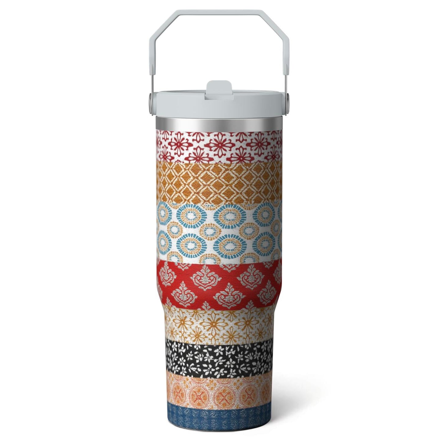 Pure Buddy - 1pc shark 30oz Tumbler with Straw & Handle - Insulated Stainless Steel Cup | Holiday Gift for Man Women (Christmas, Valentine's, Birthday)