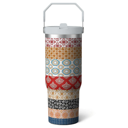 Pure Buddy - 1pc shark 30oz Tumbler with Straw & Handle - Insulated Stainless Steel Cup | Holiday Gift for Man Women (Christmas, Valentine's, Birthday)