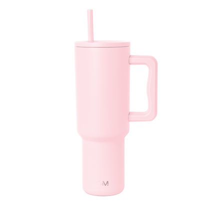 Pure Buddy - Simple Modern 40 fl oz Insulated Stainless Steel Trek Tumbler with Straw Lid | Cotton Candy Tie Dye